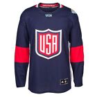 2016 USA World Cup of Hockey Adidas NHL Mens Navy Blue Premier Jersey
