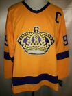 Wayne Gretzky Los Angeles Kings Gold 1980 88 Throwback CCM NHL Jersey Large