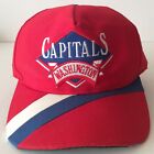 Vtg Washington Capitals The Pro Side Line Snapback Hat Cap 90s Hockey NHL Sports