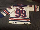 Wayne Gretzky Vintage White Starter Jersey Sz L