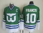 Hartford Whalers Retro Ron Francis 10 Throwback Jersey Green M L XL XXL XXXL