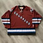 Authentic Colorado Avalanche XXL 2XL Jersey Alternate Third KOHO Spell Out Lace