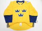 SWEDEN AUTHENTIC GOLD 2016 WORLD CUP OF HOCKEY TEAM ISSUED ADIDAS JERSEY SIZE 58