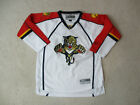Reebok Florida Panthers Hockey Jersey Youth Extra Large White SEWN Kids Boys A10