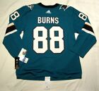 BRENT BURNS size 54  size XL SAN JOSE SHARKS Teal Home Style ADIDAS JERSEY