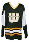 Custom Name  New England Whalers Retro Hockey Jersey Green Gordie Howe Any Size