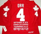 NWT LG BOBBY ORR COMMEMORATIVE STATS 1976 TEAM CANADA MVP CUP CCM HOCKEY JERSEY