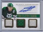 Ron Francis nATIONAL TREASURES AUTO jERSEY Hartford Whalers triple autograph