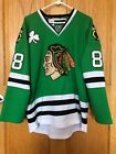 Hockey Patrick Kane Chicago Blackhawks St Patricks Day Green Jersey Reebok 48