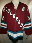 Adam Foote Colorado Avalanche Burgundy 2001 07 Throwback CCM NHL Jersey Medium