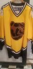 NWT VTG 90s NHL CCM Boston Bruins Jersey Mens Large Bear Gold Alternate Third
