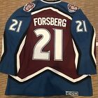 PETER FORSBERG COLORADO AVALANCHE RED CCM VINTAGE STYLE JERSEY SIZE XL NICE