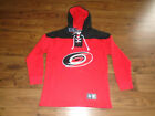NEW Fanatics Carolina Hurricanes Hockey Jersey Sewn Hoodie Hooded Sweatshirt XL