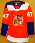 2016 TEAM CZECH REPUBLIC MICHAL JORDAN WORLD CUP OF HOCKEY RED JERSEY