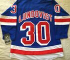 Henrik Lundqvist New York Rangers authentic stitched blue youth L XL jersey NWT