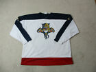 VINTAGE Florida Panthers Hockey Jersey Adult 2XL XXL White Blue NHL Hockey 90s