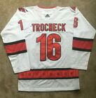 NEW Vincent Trocheck 16 Carolina Hurricanes Adidas Away Jersey Size Mens L 52