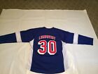 MENS NHL NEW YORK RANGERS HENRIK LUNDQVIST 30 JERSEY BLUE SIZE XXL LOOK