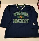 Vintage Starter Hartford Whalers NHL Hockey Jersey Blue Adult XL VTG EUC