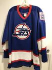 Winnipeg Jets CCM MASKA Blue Jersey Mens Extra Large XL Rare Vintage 1980s