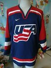 Team USA Nike Olympic Salt Lake City Hockey Jersey Sz Adult Large Vintage