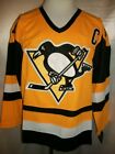 Sidney Crosby Pittsburgh Penguins Gold 1981 1984 Throwback CCM NHL Jersey Medium