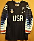 USA OLYMPIC 2018 NAVY HOCKEY JERSEY 46 SULLIVAN