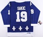 Joe Sakic Signed Quebec Nordiques CCM NHL Style Jersey JSA COA 2xCup Champion
