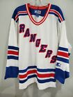 Rare Vintage 90s Starter New York Rangers NHL Hockey White Jersey Mens L Sewn