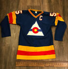 VTG Rare Colorado Rockies Hockey Jersey 1970s Captain Barry Beck 5 New Old Med