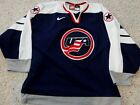 TEAM USA HOCKEY JERSEY NIKE USA JERSEY SIZE LARGE MADE IN CANADA NICE 