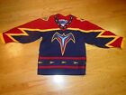 Atlanta Thrashers Hockey Jersey Shirt NHL Boys S M Maroon CCM Sewn on Patches