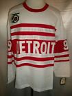 Gordie Howe Detroit Red Wings White  Red 75th Anniversary CCM NHL Jersey Medium