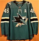 SAN JOSE SHARKS 46 SULLIVAN NHL TEAL ALTERNATE CAPTAINS JERSEY