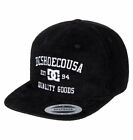 DC Shoes Mens Whaler Snapback Hat Black Baseball Cap Headwear Clothing Apparel
