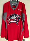 Reebok Practice NHL Jersey Columbus Blue Jackets Team Red sz L