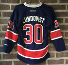 New York Rangers HENRIK LUNDQVIST Youth S M Reebok Jersey