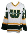 Any Name Number Size New England Whalers Hockey Jersey White Gordie Howe