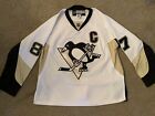 NHL SIDNEY CROSBY 87 PITTSBURGH PENGUINS AUTHENTIC AWAY HOCKEY JERSEY SZ 48