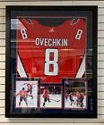 Alex Ovechkin Custom Framed Adidas Jersey Washington Capitals