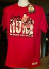 NEW NWT Gordie Howe Detroit Red Wings Mitchell and Ness shirt jersey Large Rare