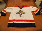 Vintage Florida Panthers White Stitched Jersey NHL Hockey Mens L