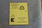 Rare 1973 Jersey Knights WHA hockey double fold schedule