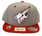 LNH NEW AUTHENTIC MITCHELL  NESS PHOENIX COYOTES SNAPBACK GREY  LIGHT BURGUNDY