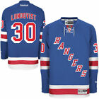 Mens REEBOK NHL PREMIER JERSEY Henrik Lundqvist Blue Home New York Rangers XXL