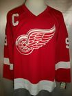 Gordie Howe Detroit Red Wings Red 1987 2007 Throwback CCM NHL Jersey Medium
