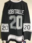 CCM Ribbed Knit LS NHL Jersey Los Angeles Kings Robitaille Black Alt sz 2X
