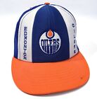 Vtg Edmonton Oilers Embroidered Snapback Cap NHL Hockey Baseball Hat Lid Dome c6