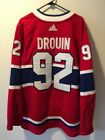 Authentic Adidas Climalite Montreal Canadiens Jonathan Drouin Jersey Sz 52