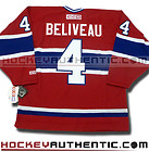 JEAN BELIVEAU MONTREAL CANADIENS JERSEY CCM 550 VINTAGE RED